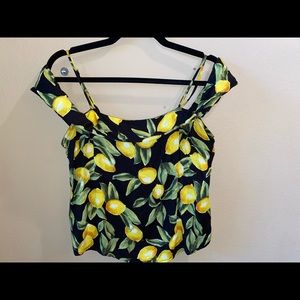 Forever 21 Cold Shoulder Spaghetti Strap Shirt